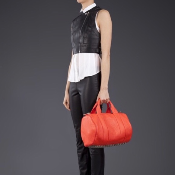 Alexander Wang Rocco Two-Way Studded Base Boston Bag - Picture 3 of 10